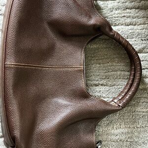 Chic Brown Leather Shoulder Bag